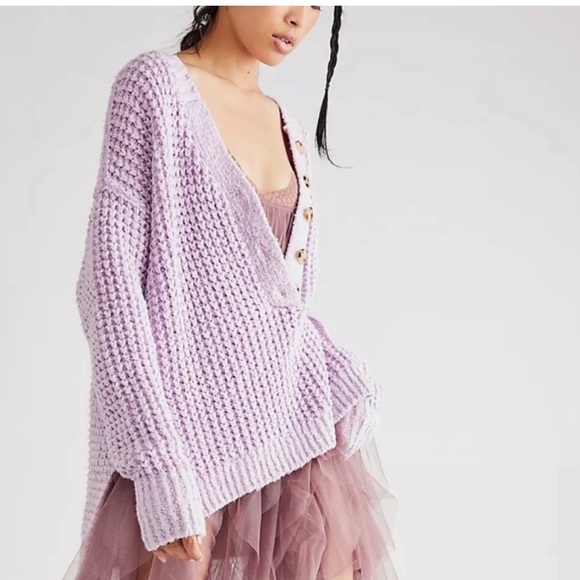 Free People Sweaters - Free People whistle thermal Henley small